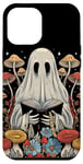 iPhone 14 Pro Max Cottagecore Mushroom Halloween Ghost Reading Book Bookish Case