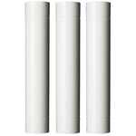 Tuyaux 12pz Ø 9x100 CM Acier Porcelainé Blanc Tube pour Poêle Radiateurs A Bois