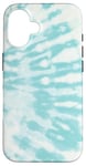 iPhone 16 Cool Tie-dye Pattern Design Blue Teal Hippie Tie Dye Case