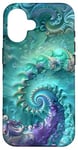 iPhone 16 Tie Dye & Colorful Blue & Green Colors, Abstract Case