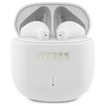 Guess TWS In-Ear Hörlurar Bluetooth Printed Classic Logo - Vit