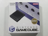 MEMORY CARD - CARTE MEMOIRE NINTENDO GAMECUBE (GC) 251 BLOCS EUR (NEUF - BRAND N