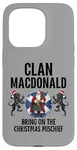 Coque pour iPhone 15 Pro MacDonald Clan Noël Écosse Nom de Famille Fête