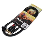 Power Dynamics 177.033 3.5mm Stereo Jack to Twin RCA Phono Cable 1.5m WWA2952