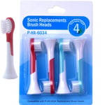 4-pack Philips Sonicare komp. Tandborsthuvud Barn HX6034 Kids