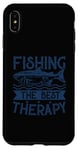 Coque pour iPhone XS Max Best Fun Adult Men Humour Fishing The Best Therapy