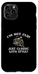 Coque pour iPhone 11 Pro Inscription I'm Not Old I'm Classic with Style Motorcycle Gift Graphic