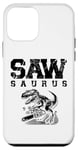 Coque pour iPhone 12 mini Sawsaurus Tour à bois Tourneur à bois