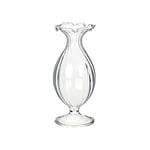 Clear Glass Bud Vase for Flowers Height 12cm | Tapered Neck for Home Décor, Windowsill, Gift for Her or Him, Wedding Centrepieces for Table Decorations, Made By Talking Tables