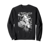 Ronnie Barker Open All Hours Black & White By Allan Ballard Sweatshirt