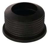 Sanitop-Wingenroth 25187 7 Tuyaux d'écoulement pour évier 40-50 mm HT Sifon 1 1/2" en caoutchouc pour tuyau d'évacuation Système d'installation Noir