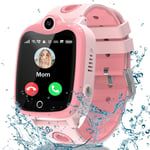 Montre Connectée Enfant,4g Montre Gps Enfant Tracker Avec Appel Vidéo Sos Étanche Mode Classe Caméra Jeux Réveil,Montre Telephone Avec Sim Cadeau Pour Filles Et Garçons