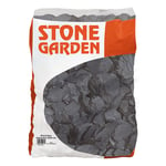 Dekorstein Slate/Ardesia Nera Svart 30-80Mm 20Kg