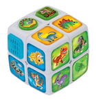 VTech Cube Adventures Dino Discoveries, Interactive Twisting Cube with Dinosaur Facts and Phrases, Activities and Quiz, Interactive Toddler Toy 4, 5, 6Plus Years, English Version