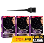 Wella Couleur Parfait Professionnel Cheveux Couleur 1/0 Noir 3-pack