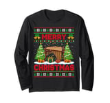 Xmas Tree Ugly Style Santa Musical Marimba Christmas Long Sleeve T-Shirt