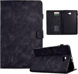 Coque Pour Samsung Galaxy Tab A 10.1'' 2016 (A6) Housse Sm-T580/T585 Étui À Rabat Et Portefeuille Case Avec Fonction Support Et Poche Cartes, Pochette Coque De Protection Galaxy Tab A6 10.1