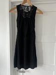 BNWT All Saints Ula Lace Panel Dress Black Size XS £128