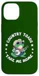 Coque pour iPhone 14 Country Toads Take Me Home, crapaud cowboy cool jouant de la musique