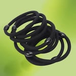 5pcs elastic hair ties Black Elastic Hair Ties Hair Ties for Thick