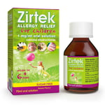 Zirtek Allergy Relief for Children 70ml Syrup  Hayfever Dust Pets and Hives  Cet