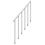 Rampe arrondie pour escalier Stroomi aluminium argent