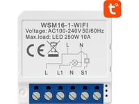 Avatto Wsm16-W1 Tuya Intelligent Wi-Fi-Väggkontakt