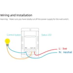 Tlily - ZigBee 30A Smart Disjoncteur Commutateur Moule On/Off ContrôLeur ÉLectrique pour Appareils MéNagers diy Votre Maison