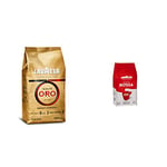 Lavazza Qualità Oro, 100% Arabica Medium Roast Coffee Beans, Pack of 1 kg & Rossa Qualita Medium Roast Whole Coffee Beans, 1kg