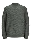 Jack & Jones Men's Jprccziggi Knit Mock Neck Ln Sweater, Green Gables, XXL