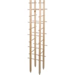 Ac-deco - Support en bois de pin pour plantes 4 piquets Tour