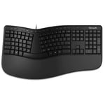 Microsoft Ergonomic Desktop Wired German Keyboard - Black - LXN-00006