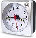 Mini Size Alarm Clock, Ultra Small Clock Travel Alarm Clocks Bedside with Snooz