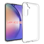 Samsung Galaxy A55 Fodral TPU Skal Baksida Transparent