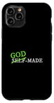 Coque pour iPhone 11 Pro Graphique vert vieilli fabriqué par Dieu vert