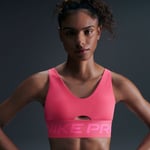 Nike Pro Indy Plunge Bra Bold Rosa - Handla nu på Loparshop.se!