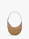 Longchamp Roseau Small Leather Essential Hobo Bag, Fawn