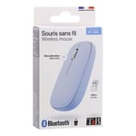 Tnb Souris sans fil 2 en 1 TNB Iclick - Bluetooth et dongle USB Bleu
