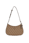 Guess Noelle Top Zip Shoulder Bag Brun