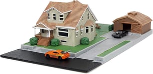 JADA TOYS 1/87 - TOYOTA DOM'S HOUSE WITH DODGE CHARGER + TOYOTA SUPRA 33668OR