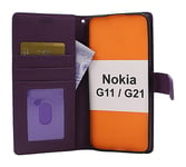 New Standcase Wallet Nokia G11 / G21 (Lila)