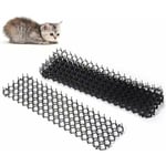 Anti-Chat avec Pointes, Lot de Tapis Anti-écailles pour Chat avec Pics, 45x20 cm Tapis Répulsif Chat Exterieur Pic Anti-Chat, Epine Grille Tapis