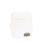 Lacoste Unisex Accessories Netflix Croc Print Shoulder Bag in White material_Synthetic - One Size