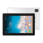 tuuman älykäs tabletti Android 11.0 tabletille 8MP 20MP kaksoiskamera 1920x1200 resoluutio kahdeksanytiminen prosessori 6GB + 128GB US Plug Reading Silver