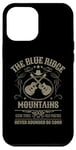 Coque pour iPhone 12 Pro Max Blue Ridge Mountains avec guitares Design vieilli vintage