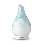 Zen’Arôme Diffuseur Huile Essentielle Yangtsé – Diffuseur Ultrasonique Aromathérapie à Froid - Diffuseur Électrique Humidificateur – Verrerie avec Motif Décoratif et Éclairage LED Personnalisable