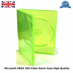 5 New Xbox 360 Replacement Game Cases Clear Green for microsoft XBOX 360