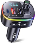 Bluetooth 5.3 Car Adapter, QC3.0&PD 18W USB C Car Charger,USB Drive UK Stock    