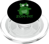 Zom Pit Funny Zombie Pitbull Jeu de mots PopSockets PopGrip pour MagSafe