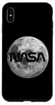 iPhone XS Max Retro NASA Worm Logo Full Moon Space Graphic Apollo Artemis Case